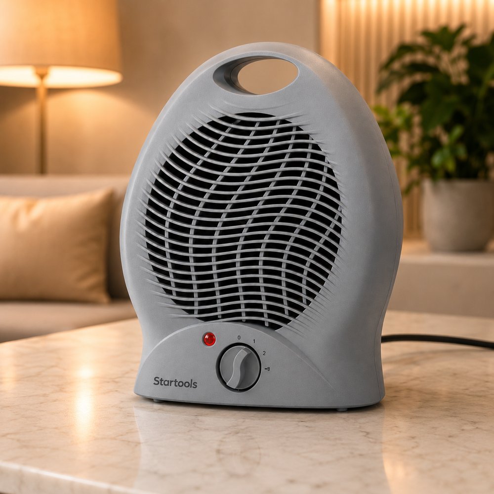 aquecedor de ar el trico 2000w 220v cinza imagem 3