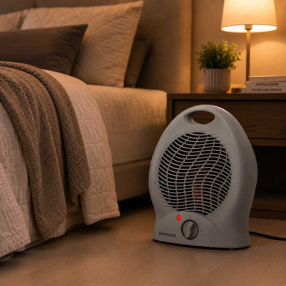 aquecedor de ar el trico 2000w 220v cinza imagem 5