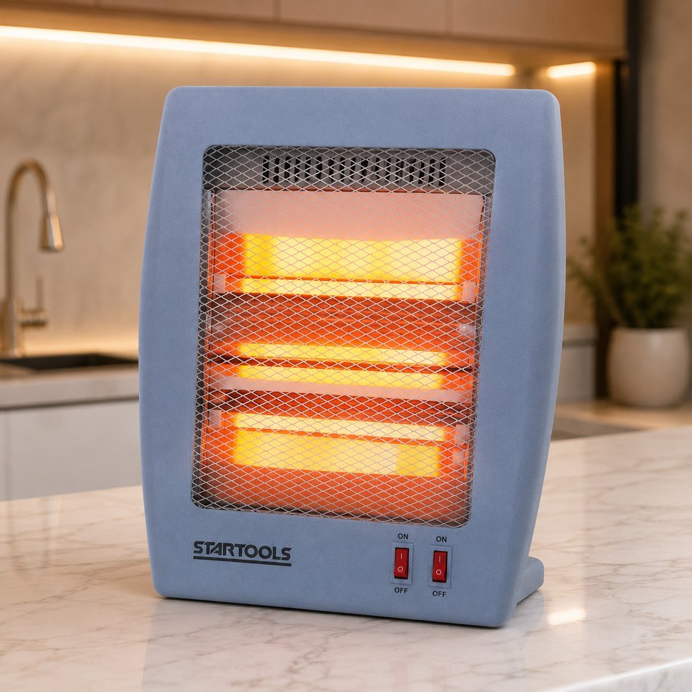aquecedor de ar de ambiente quartzo 36cm 127v cinza imagem 4