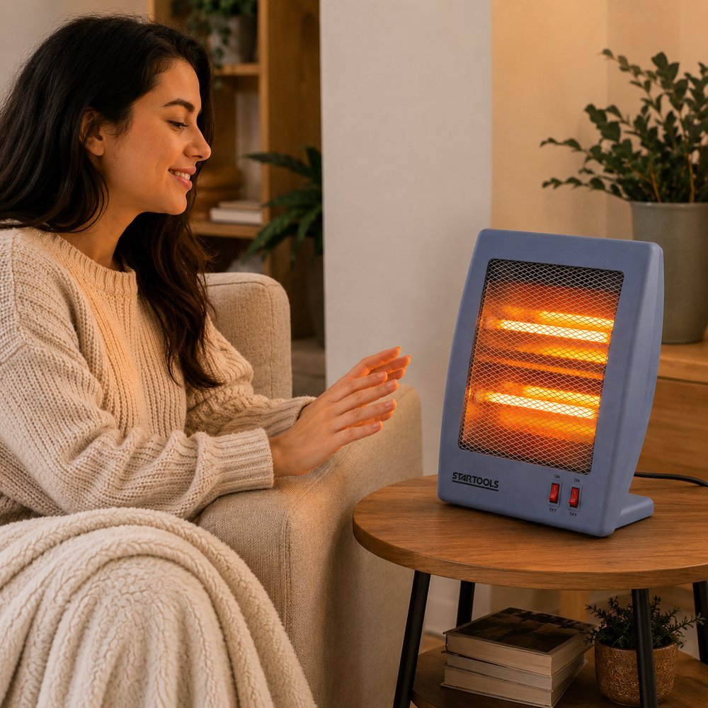 aquecedor de ar de ambiente quartzo 36cm 127v cinza imagem 6