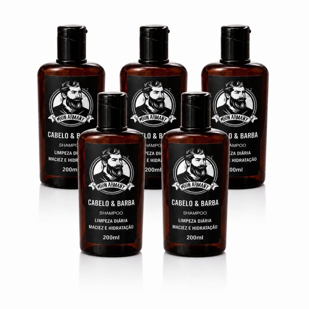 kit 6 minoxidil 120 ml – crescimento e fortalecimento da barba