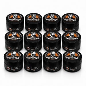 combo 12 ceras caramelo 120g modeladora para cabelo masculino