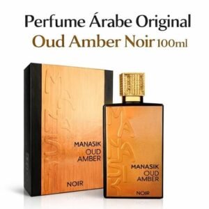 perfume Árabe original oud amber noir importado com selo de importação fragrância sofisticada unissex 100ml