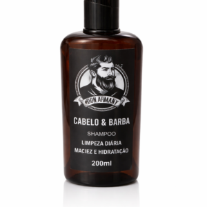 shampoo don armany masculino premium – limpeza profunda, força e estilo para cabelo e barba 200ml