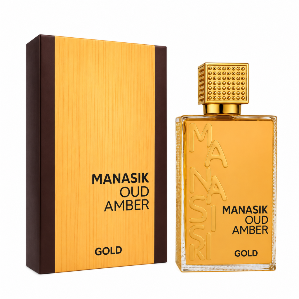 perfume Árabe amber gold manasik eau de parfum masculino importado original 100ml