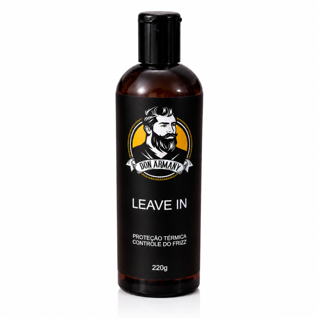 leave in don armany finalização profissional – proteção térmica, brilho e controle do frizz 220g