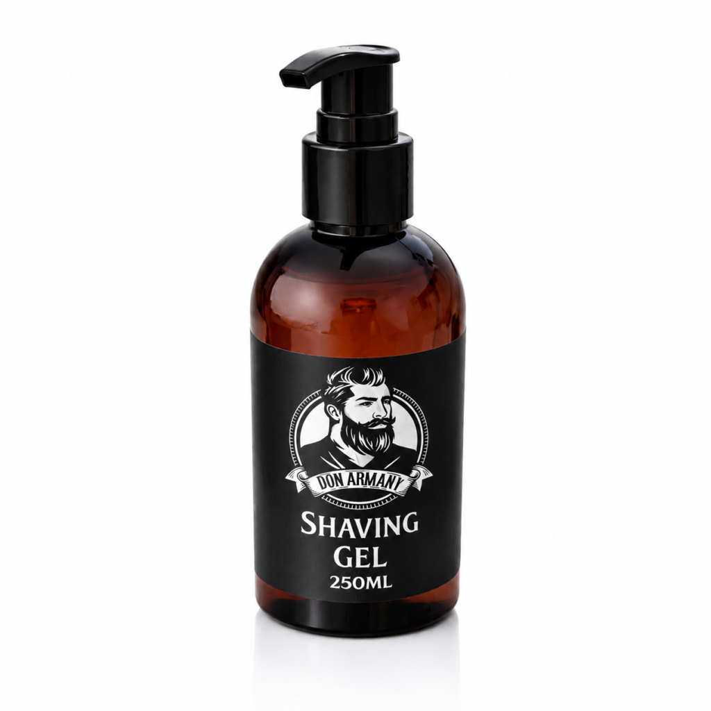 shaving gel don armany profissional – barbear suave, preciso e sem irritação 250gr