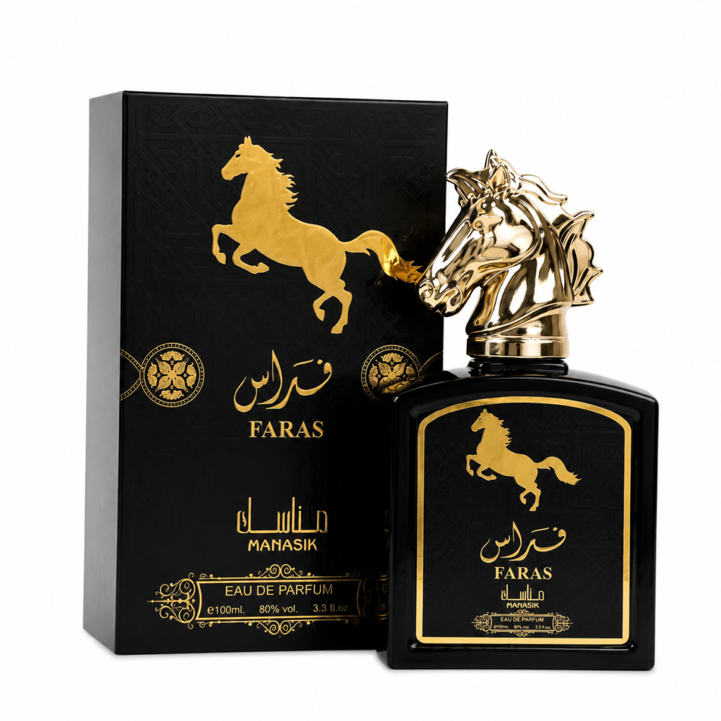 perfume manasik faras original masculino 100 ml– alta fixação e elegância Árabe